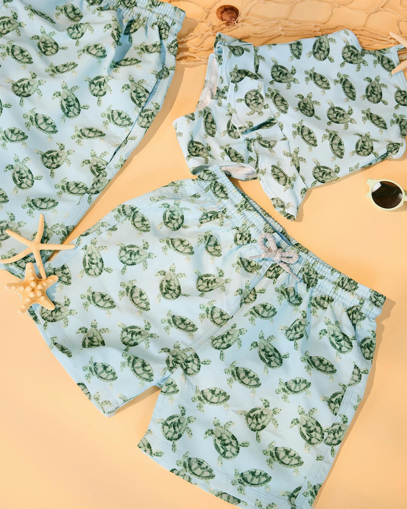 Baby Swimshorts in Turtle