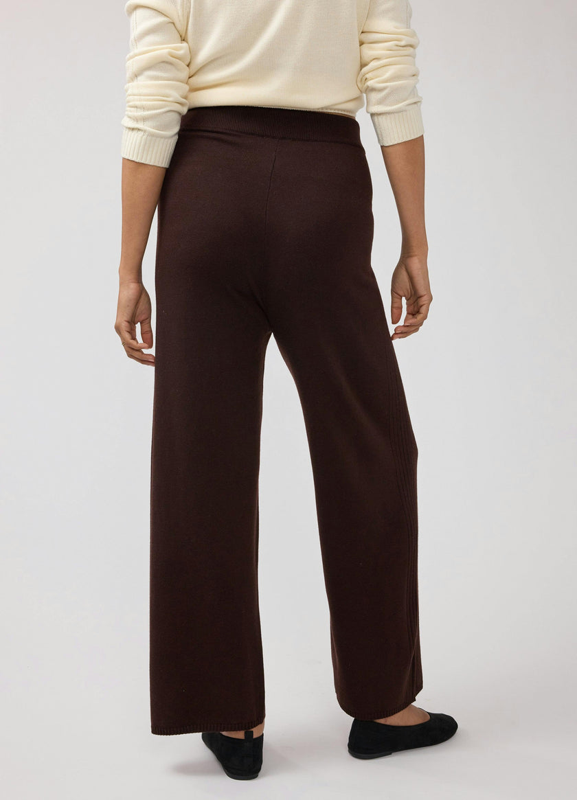 Wide Leg Knit Maternity Sweater Pant