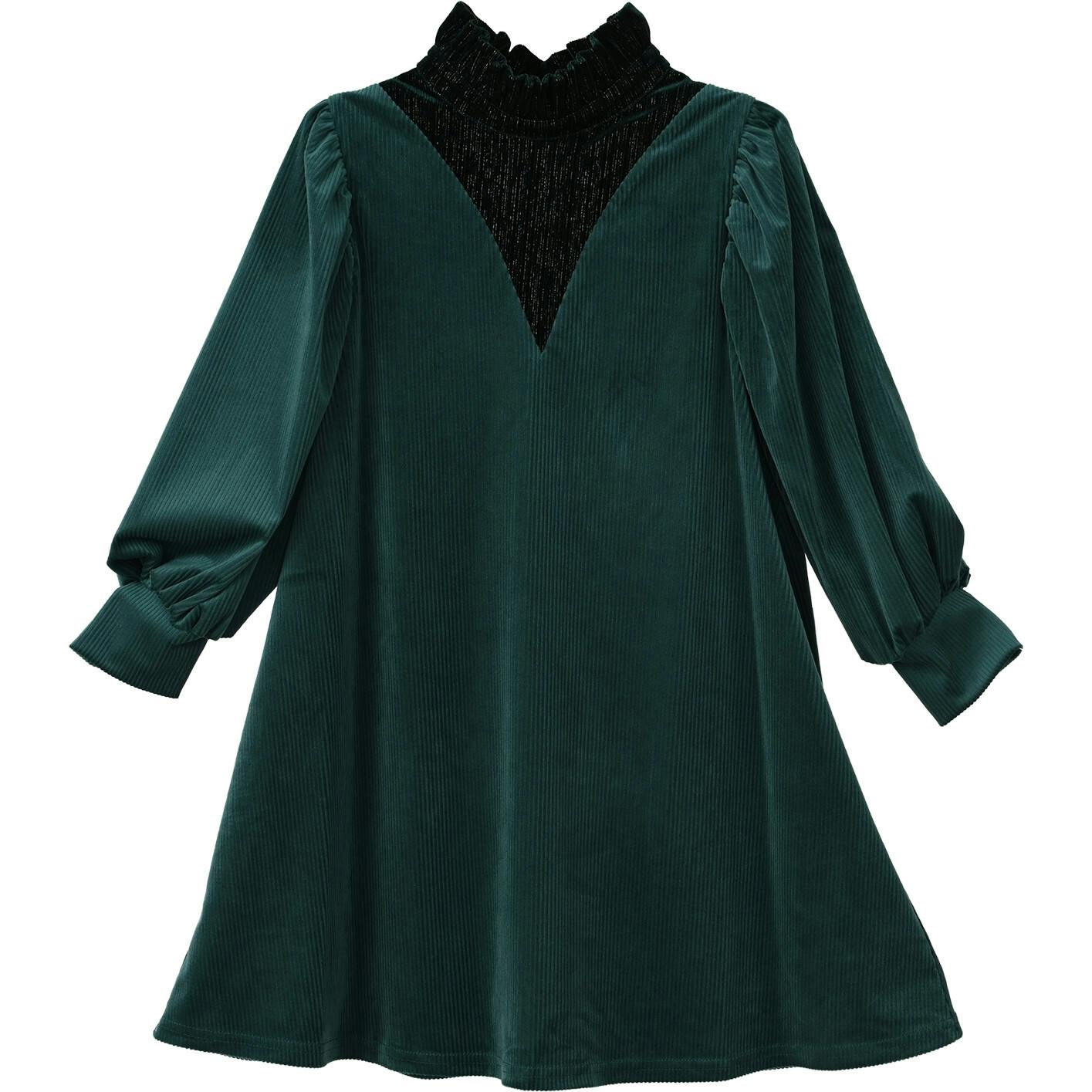 Mila dress (sacramento-green velvet)