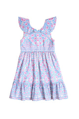 Mini Samara Dress in Thistle Flower Mosaic Florise