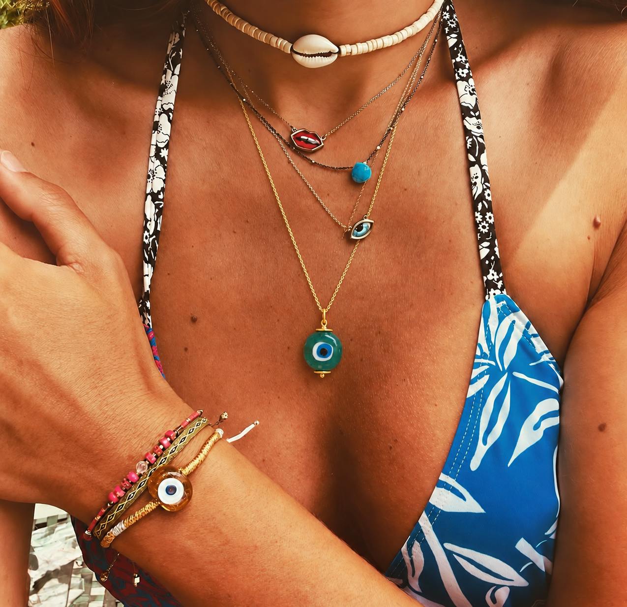 Charli Evil Eye Pendant Necklace
