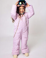 Kids Snowsuit in Pink Marigold