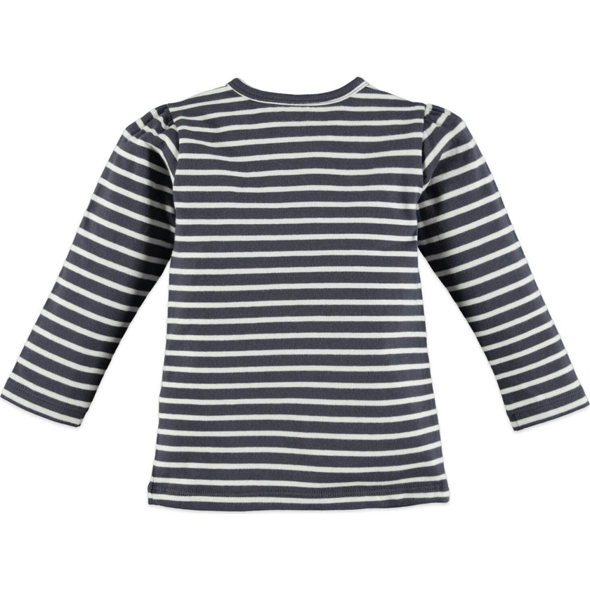Puff Sleeve Stripes Top