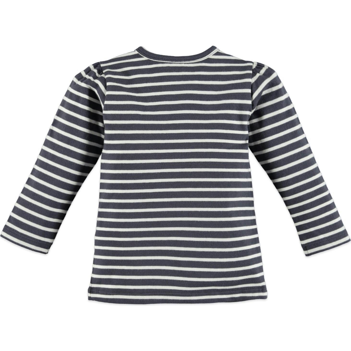 Puff Sleeve Stripes Top