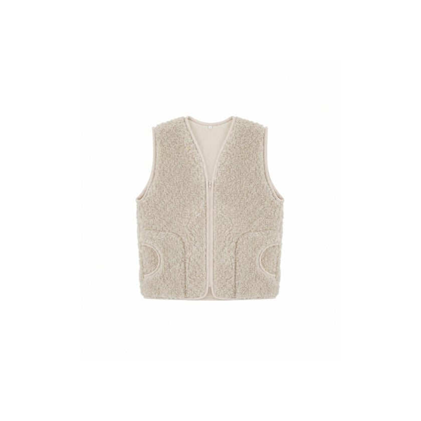 WOMEN'S WOOL VEST WITH LINING