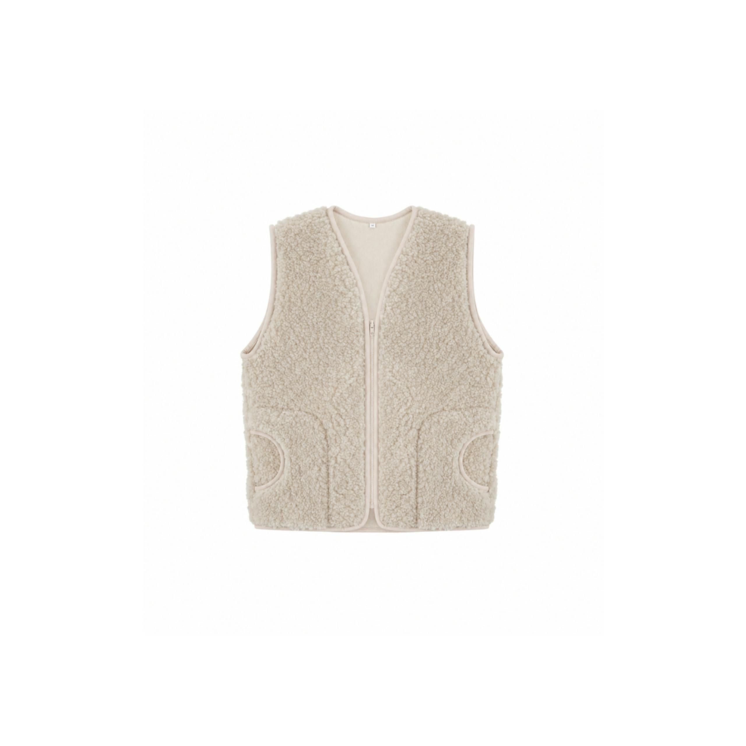 WOMEN'S WOOL VEST WITH LINING