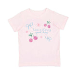 Cherry Good Day Short Sleeve T-Shirt - Ballet