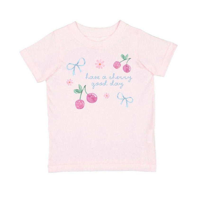 Cherry Good Day Short Sleeve T-Shirt - Ballet
