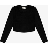 Tenly Rayon Rib Curved Hem L/S Top