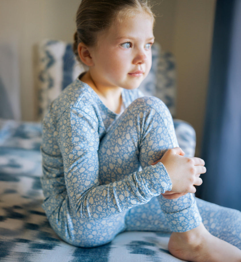 unisex alpine fiore pima pajamas set