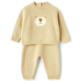 IL GUFO Teddy Bear Merino Wool Baby Set