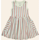 Stripe Mix Pocket Dress