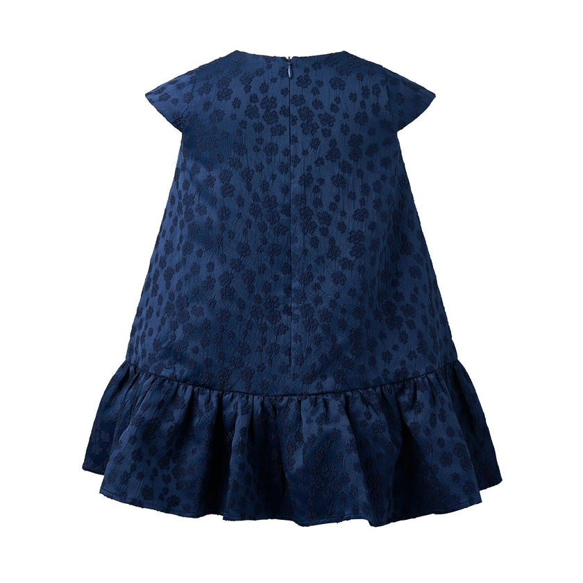 Petal Damask Drop Hem Dress