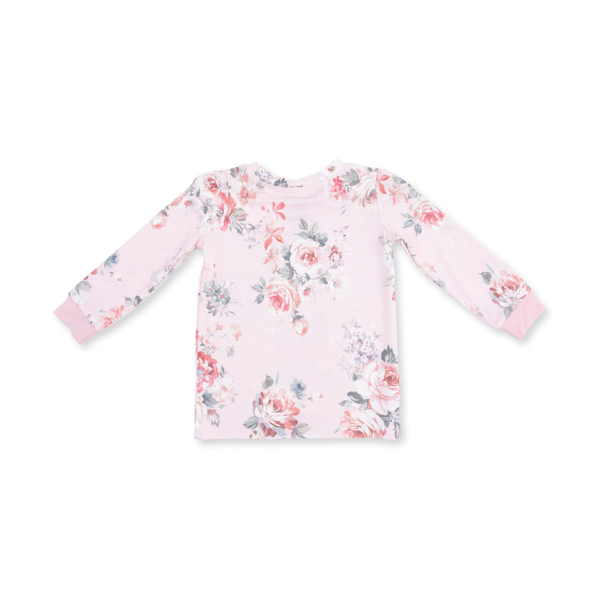 Painterly Rose Bouquets - Long Sleeve Loungewear Set
