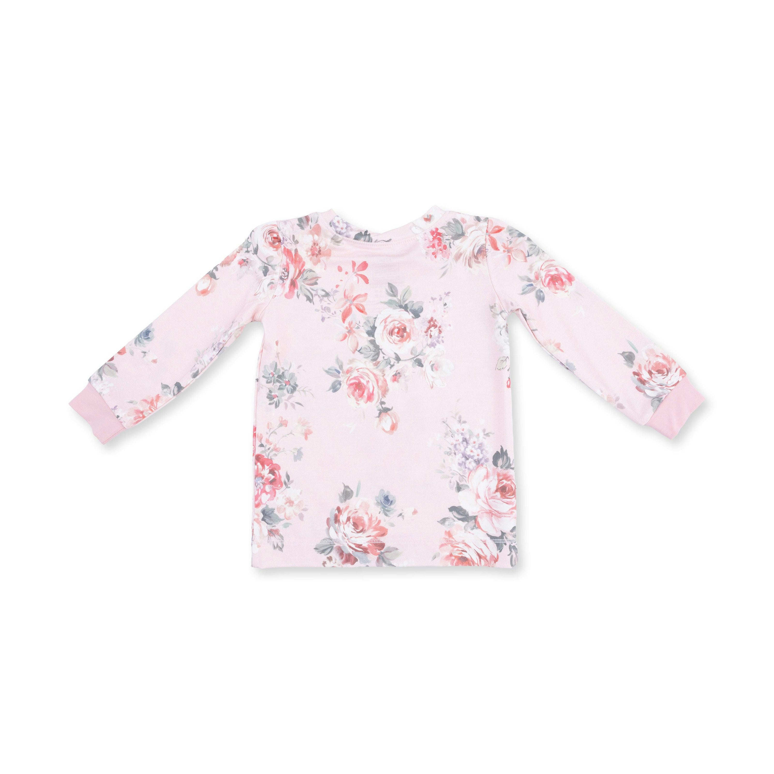 Painterly Rose Bouquets - Long Sleeve Loungewear Set
