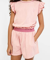 Bea Short Set, Dusty Rose