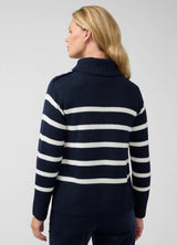 Knit High Neck Maternity Nursing Sweater