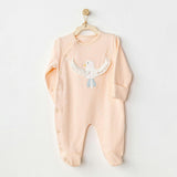 Pink Spring Birds Applique Romper