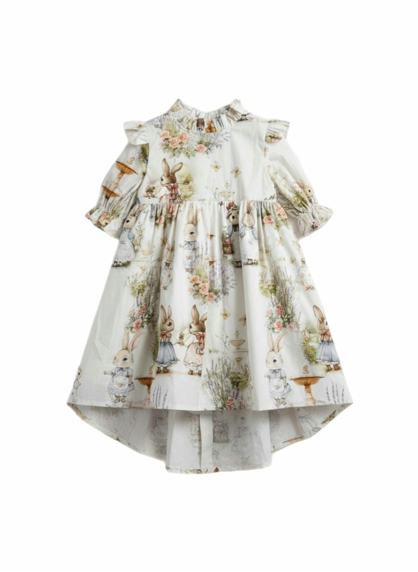 Aoki Dress-Bramble Rabbit Short Sleeve