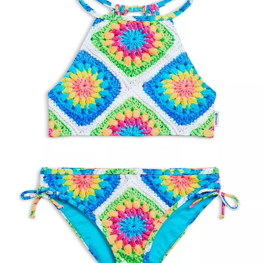Aolani Printed Two Piece Swimsuit