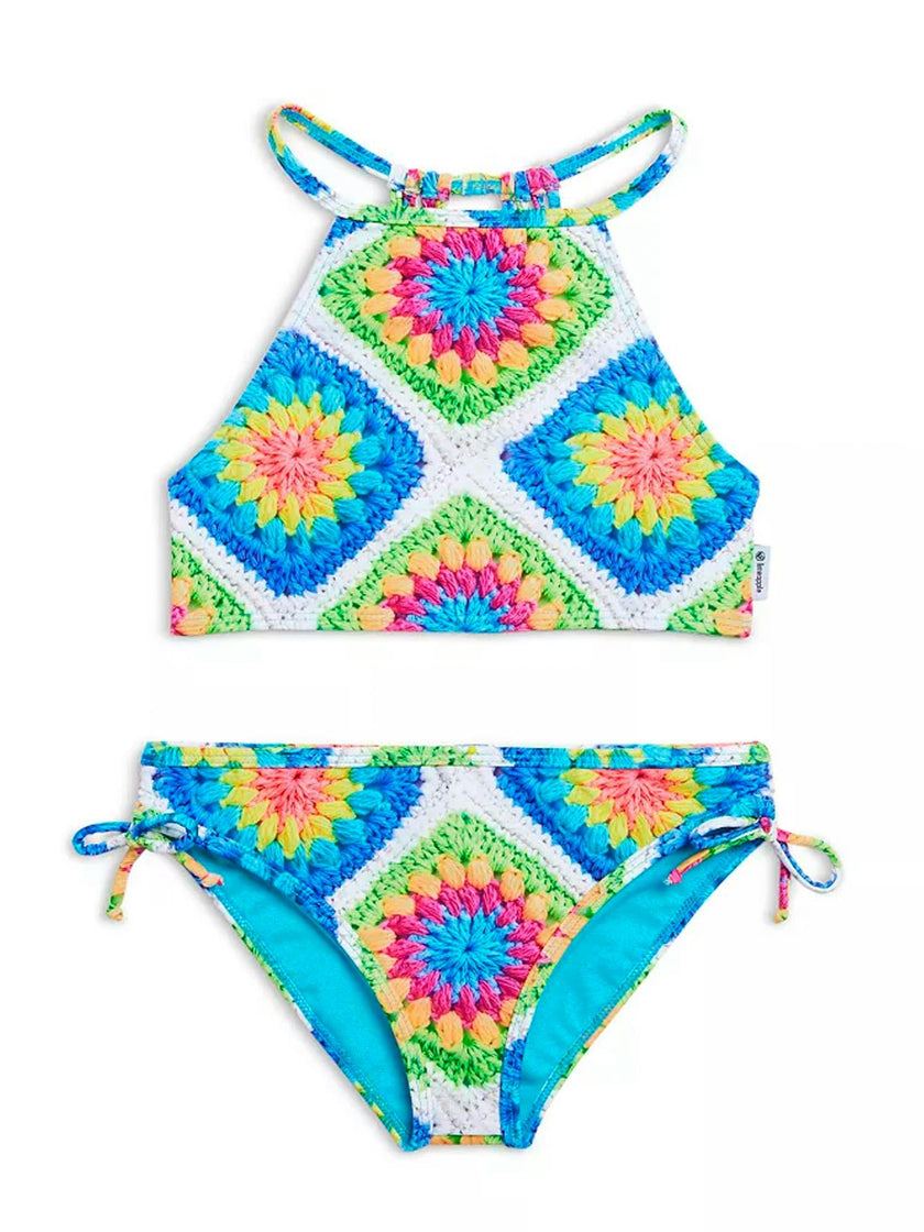 Aolani Printed Two Piece Swimsuit