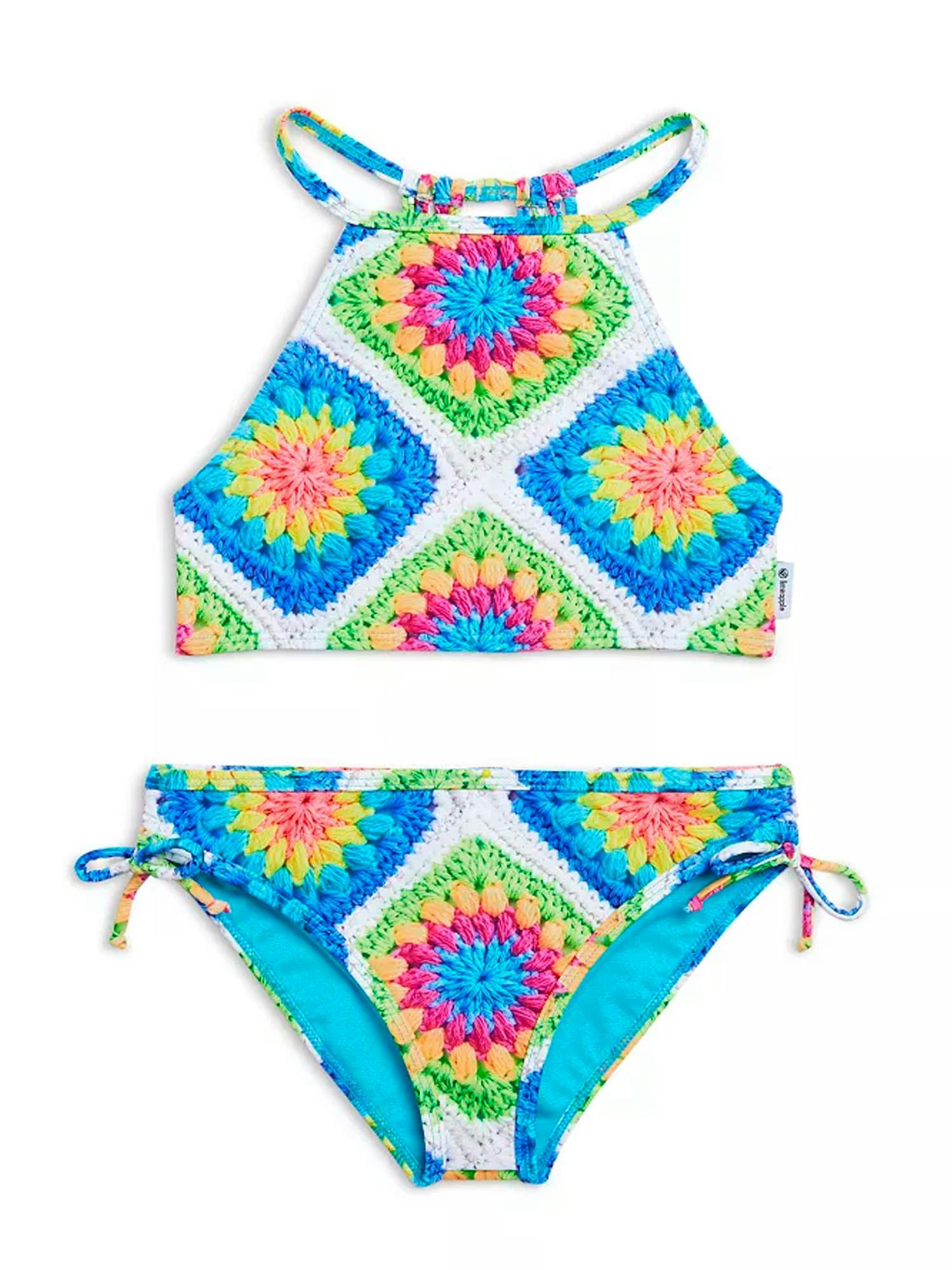 Aolani Printed Two Piece Swimsuit