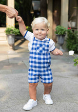 White Polo Shirt With Royal Tipping