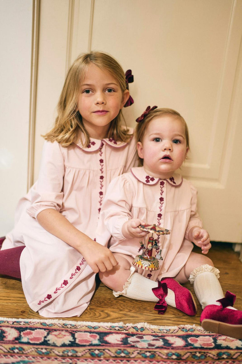 Collier Dress in Blushing Pink