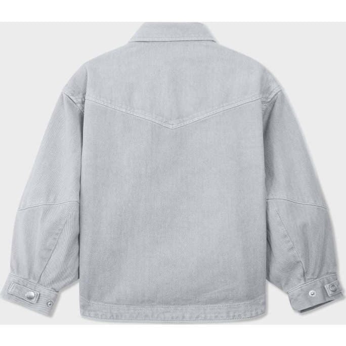 Organic Cotton Denim Balloon Overshirt