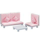 Olivia's Little World Little Princess Lounge Set with Couch, Chair and Coffee Table