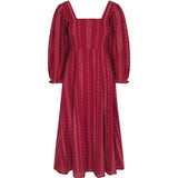 Arden Dress in Garnet