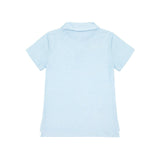 boys powder blue stripe cotton polo