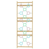 Add-On Ring Wall Panel for 95" Modular Walnut