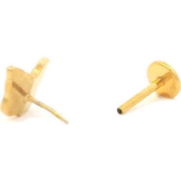 Butterfly Crystal Titanium Flat Back Stud Earring