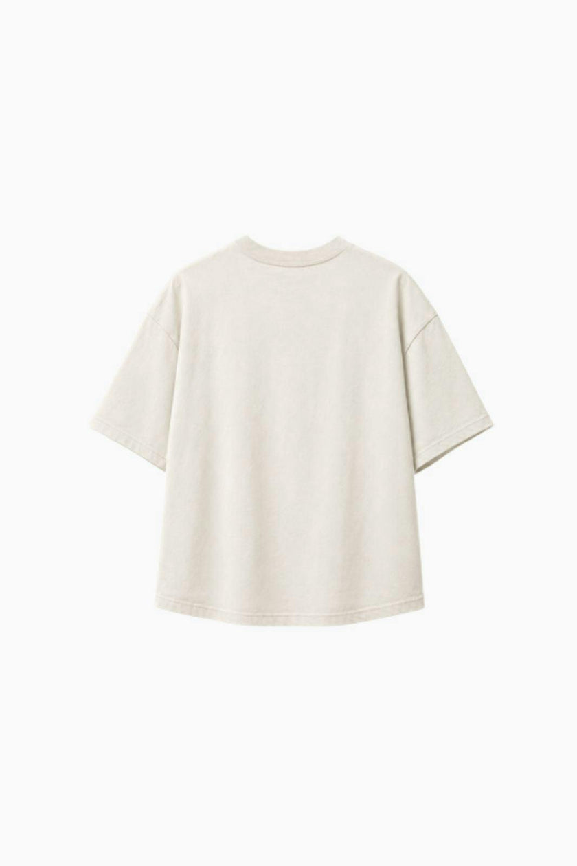 Mochi Teen T-Shirt Black Iris Embroidery