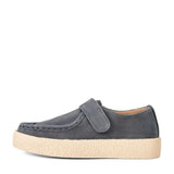 Liam Suede Velcro Strap Loafers Boots