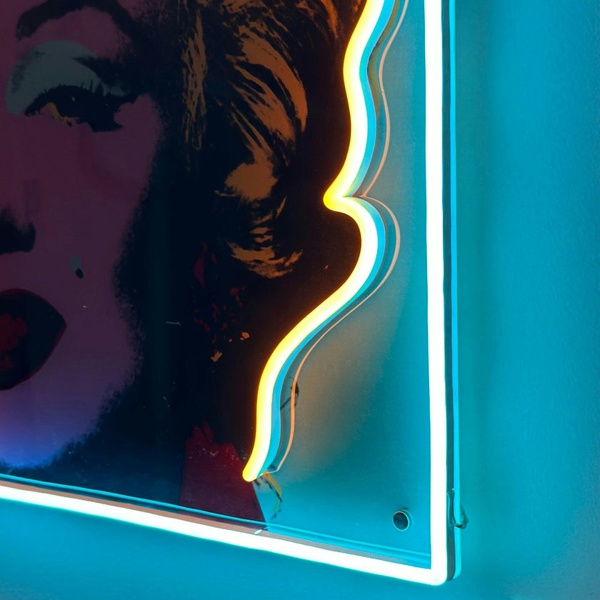 Marilyn Monroe Large by Andy Warhol - LED neon sign