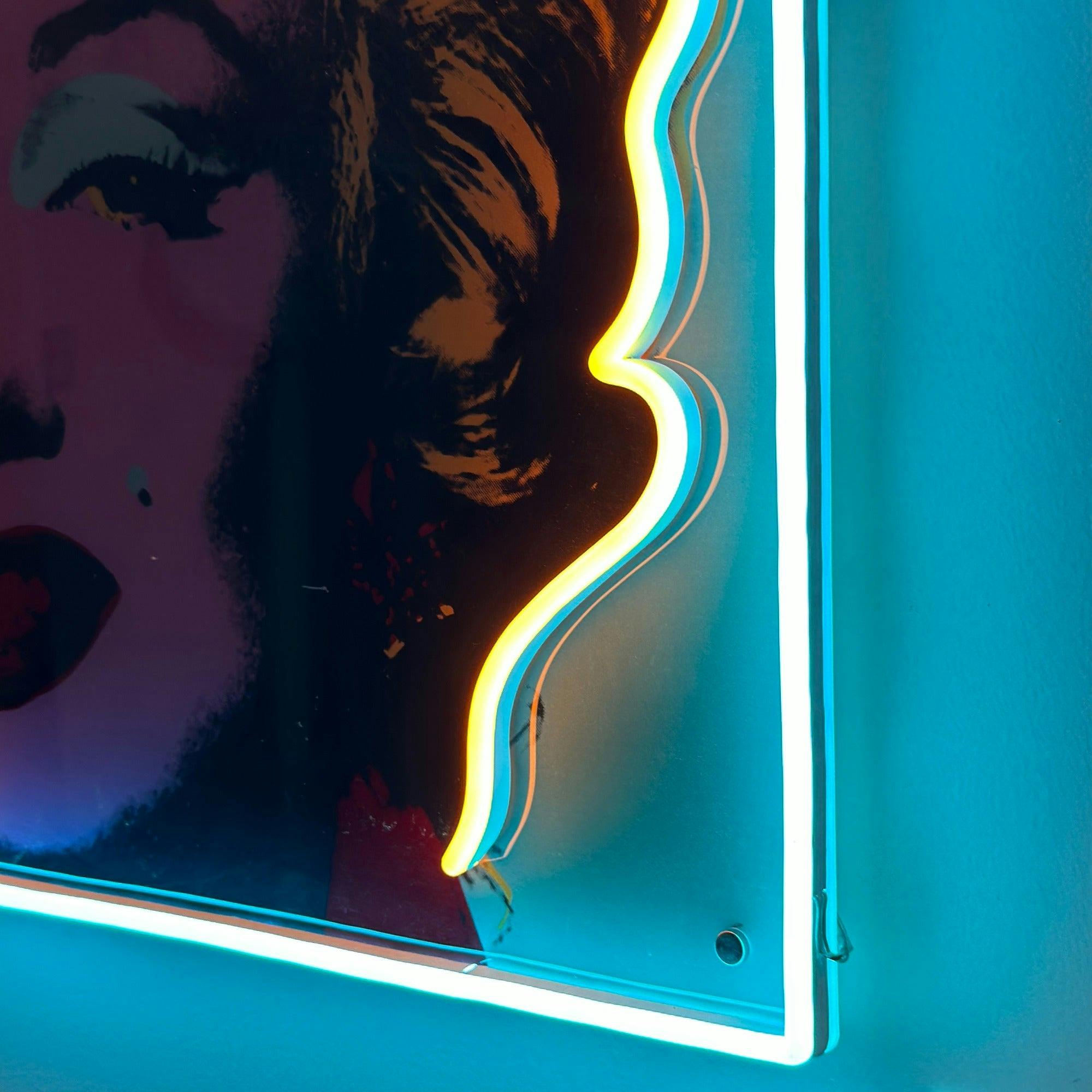 Marilyn Monroe Large by Andy Warhol - LED neon sign