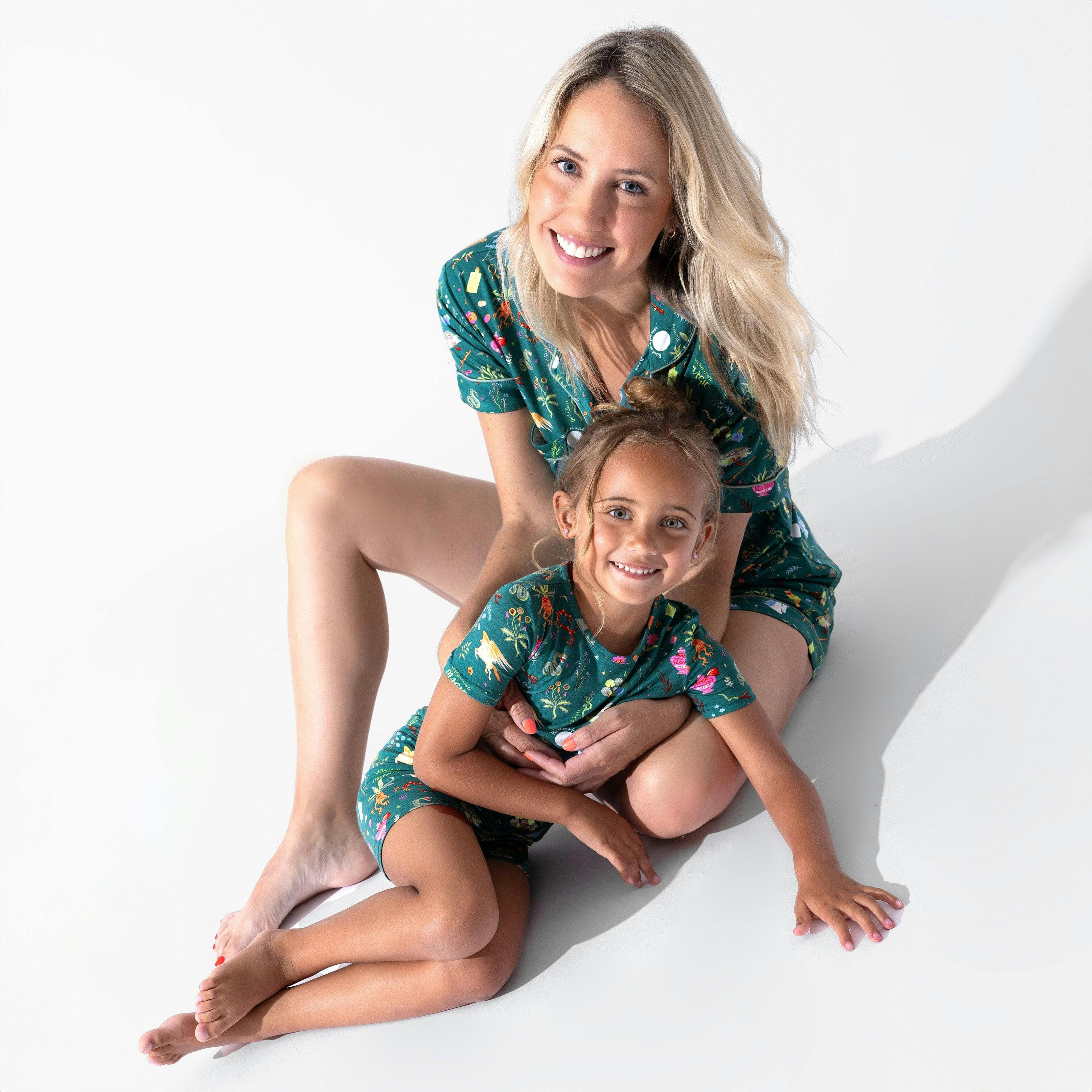 Mandrakes Potions & Herbs Bamboo Kids Pajama Short Set