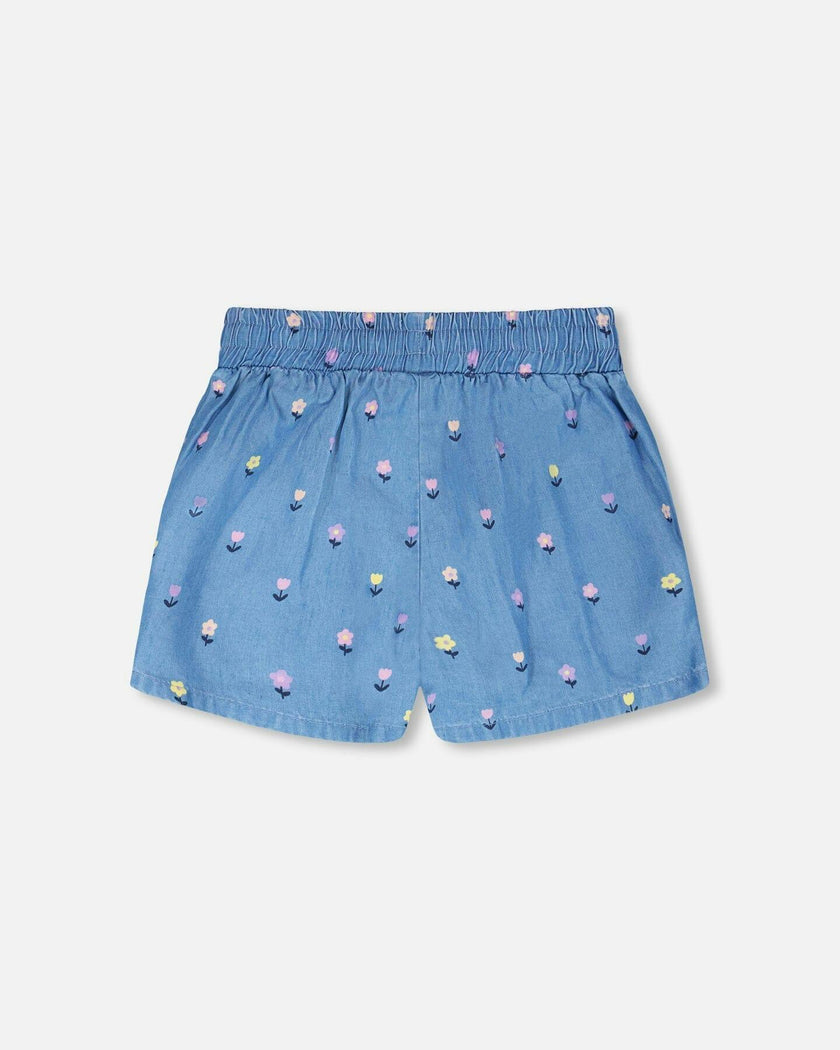 Chambray Shorts