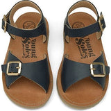 Sonny Synthetic Vegan Leather Sandal, Navy