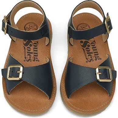 Sonny Synthetic Vegan Leather Sandal, Navy