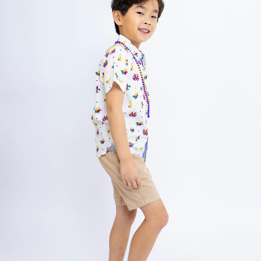 Mardi Gras Medley Shirt Short Sleeves