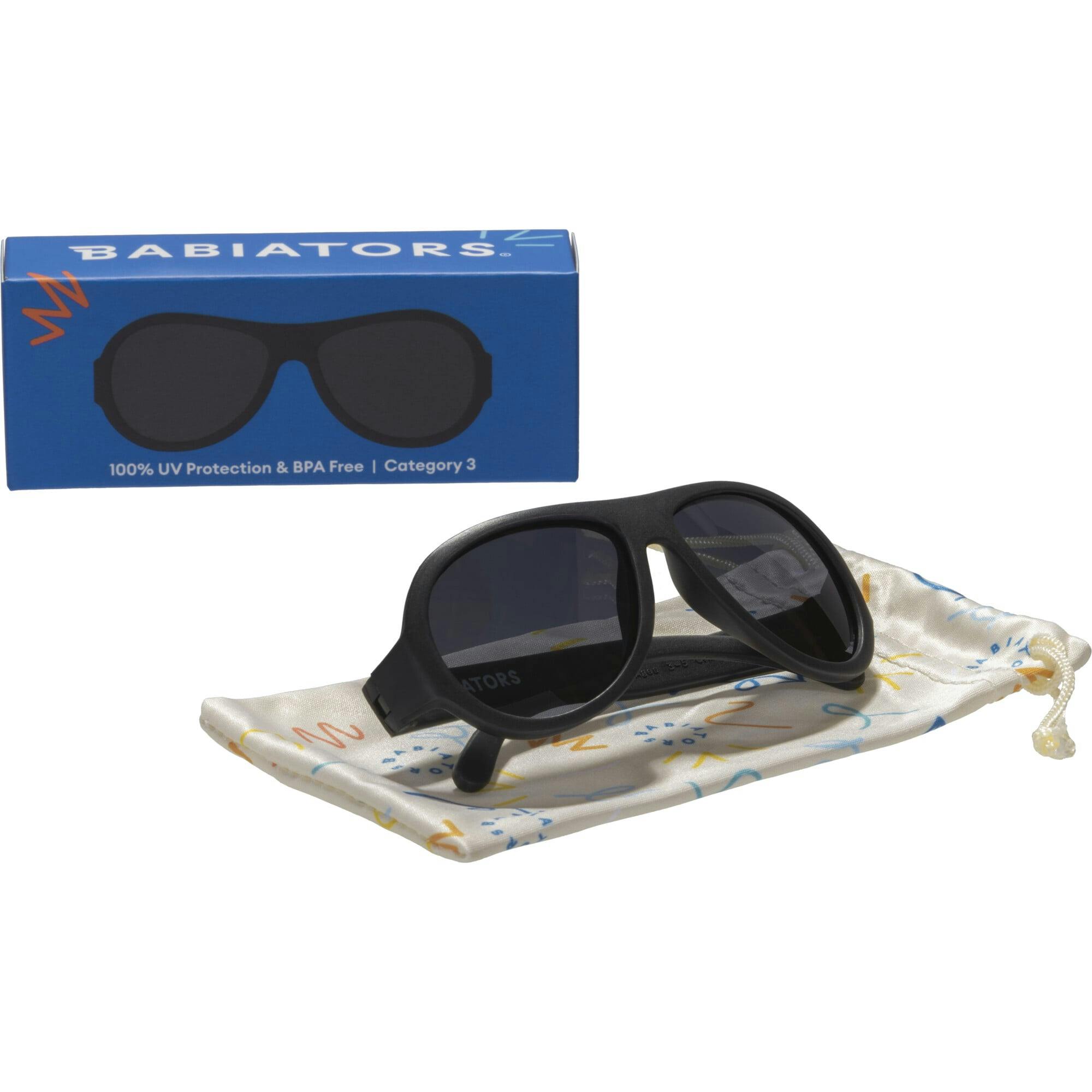 Jet Black Aviator I Smoke Lenses