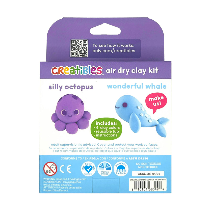 Creatibles Mini Air Dry Clay Kit - Ocean BFFs