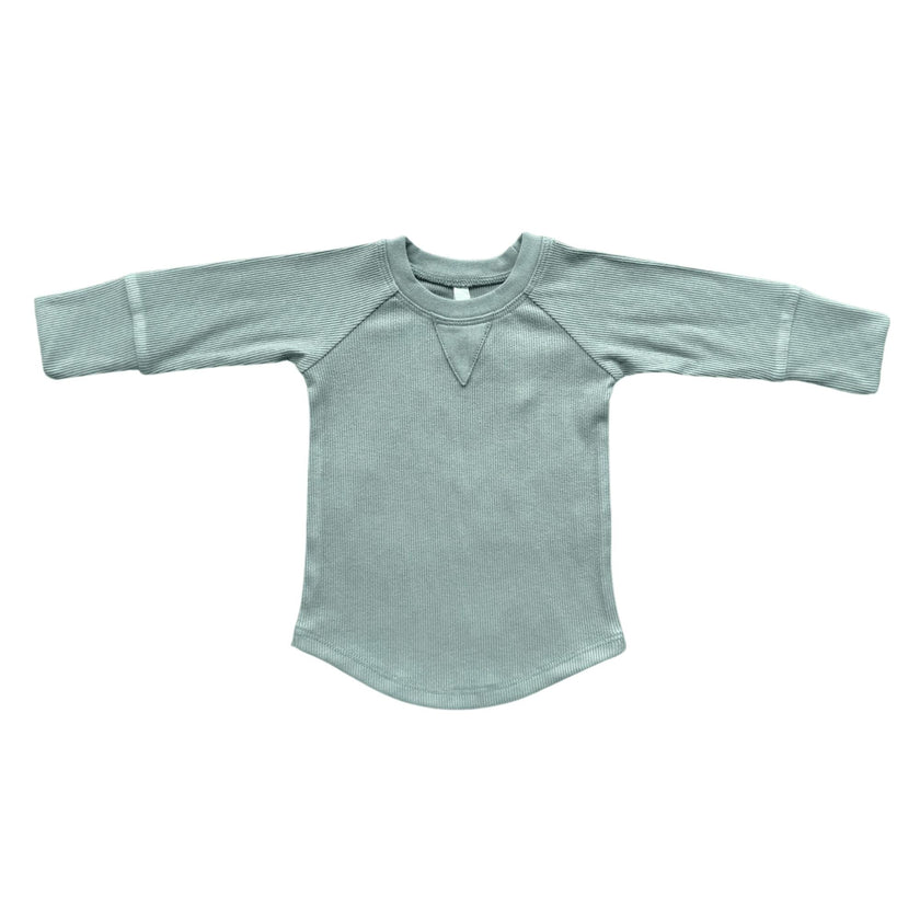 Boys Ribbed Top in Fern