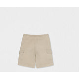 Andre Boy Shorts, Beige stripe Linen