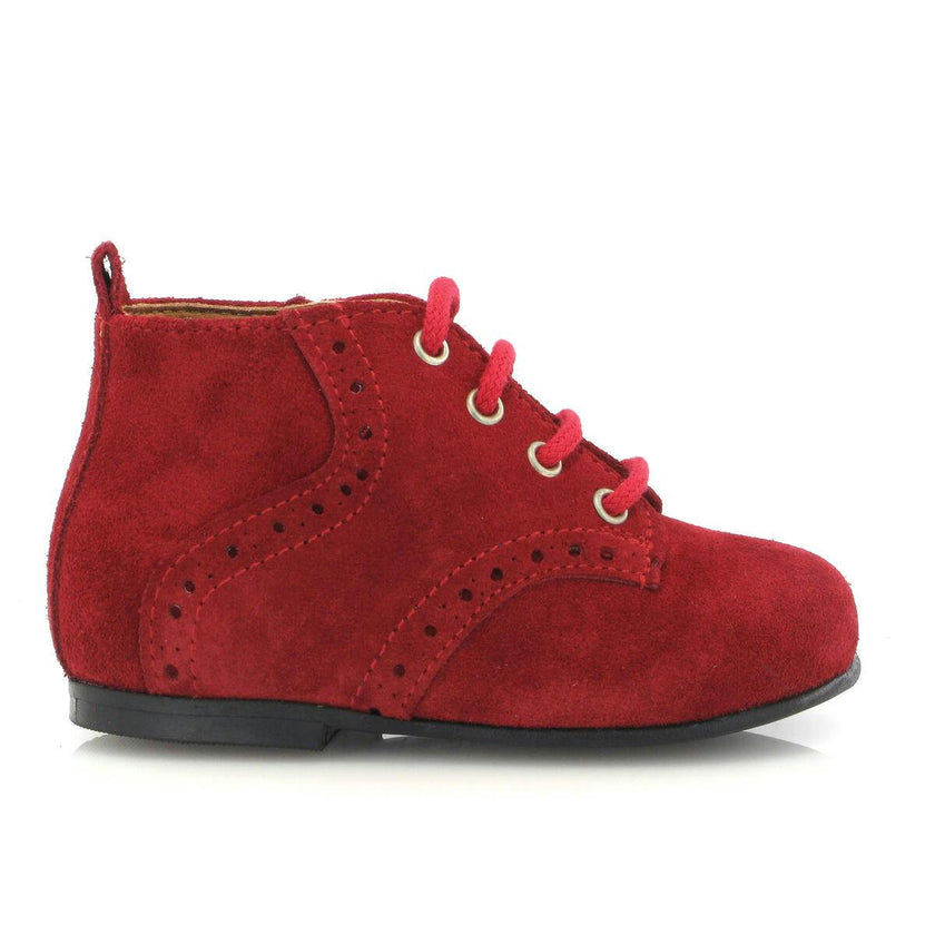 Oxford Boots, Red Suede