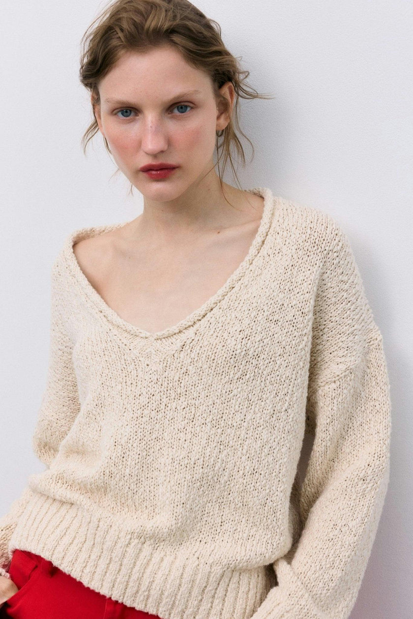 Alpina Woman Jumper Ecru
