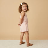 Organic Tank Romper - Blush